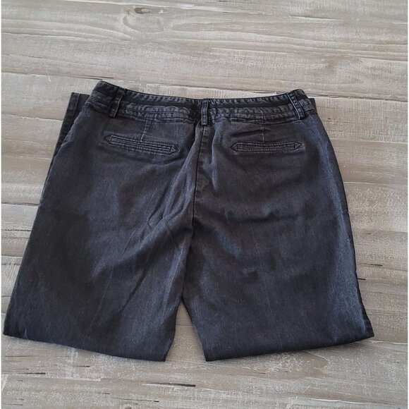 Larry Levine Women's Black Denim Pants Size 10 - Picture 8 of 8